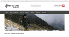 Desktop Screenshot of marksmanquivers.com