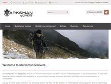 Tablet Screenshot of marksmanquivers.com